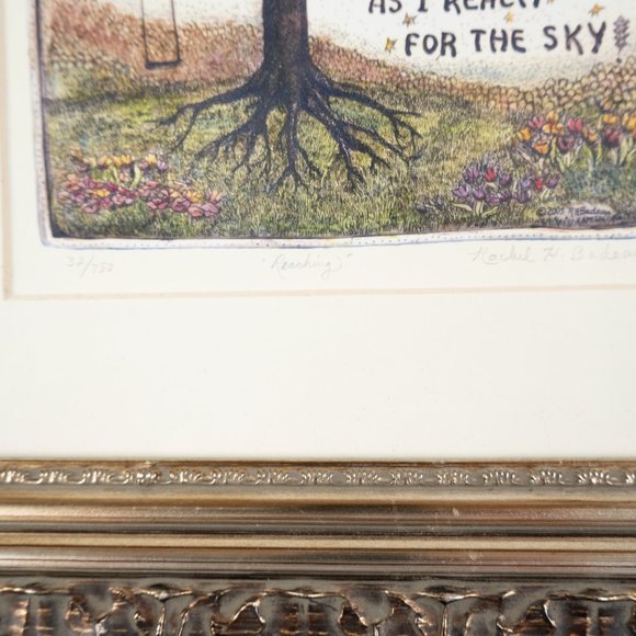 Rachel Badeau Tree Roots Giclee Art Print Colored Signed Numbered Framed… - Picture 4 of 10